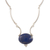 Lapis lazuli pendant necklace, 'Mystical Energy' - Sterling Silver and Lapis Lazuli Pendant Necklace thumbail