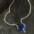 Collar con colgante de lapislázuli - Collar con colgante de Plata de Ley y Lapislázuli