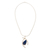 Lapis lazuli pendant necklace, 'Outlook' - Contemporary Lapis Lazuli and Sterling Silver Necklace (image 2c) thumbail