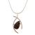 Mahogany obsidian pendant necklace, 'Outlook' - Unique Mahogany Obsidian Pendant Necklace thumbail