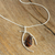 Mahogany obsidian pendant necklace, 'Outlook' - Unique Mahogany Obsidian Pendant Necklace (image 2b) thumbail