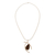 Mahogany obsidian pendant necklace, 'Outlook' - Unique Mahogany Obsidian Pendant Necklace (image 2c) thumbail