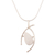 Chrysocolla pendant necklace, 'Outlook' - Handmade Chrysocolla Pendant Necklace (image 2d) thumbail
