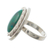 Chrysocolla cocktail ring, 'Cachet' - Natural Chrysocolla and Sterling Silver Ring (image 2d) thumbail