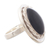 Obsidian cocktail ring, 'Cachet' - Black Obsidian Single-Stone Ring (image 2c) thumbail
