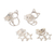 Sterling silver stud earrings, 'Cats and Stars' (pair) - Sterling Silver Stud Earrings with Cats and Stars (Pair) thumbail