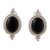 Onyx drop earrings, 'Legato' - Classic Black Onyx Button Earrings thumbail