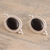 Onyx drop earrings, 'Legato' - Classic Black Onyx Button Earrings (image 2b) thumbail