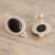 Onyx drop earrings, 'Legato' - Classic Black Onyx Button Earrings (image 2c) thumbail