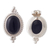 Onyx drop earrings, 'Legato' - Classic Black Onyx Button Earrings