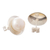 Cultured pearl button earrings, 'Quintessential' - Classic Cultured White Pearl Button Earrings