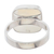 Rhodonite single-stone ring, 'Equanimity' - Handmade Sterling and Rhodonite Ring (image 2e) thumbail