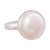 Cultured pearl cocktail ring, 'Quintessential' - Cocktail Ring with White Cultured Pearl thumbail