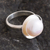 Cultured pearl cocktail ring, 'Quintessential' - Cocktail Ring with White Cultured Pearl (image 2b) thumbail