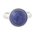 Sodalite single-stone ring, 'Blue Elysium' - Hand Crafted Sodalite Cocktail Ring (image 2c) thumbail