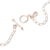 Rose quartz pendant necklace, 'Poem' - Natural Rose Quartz Pendant Necklace (image 2d) thumbail