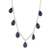 Lapis lazuli pendant necklace, 'Poem' - Sterling Silver and Lapis Lazuli Necklace thumbail
