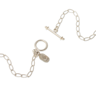 Halskette mit Lapislazuli-Anhänger - Halskette aus Sterlingsilber und Lapislazuli