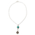 Amazonite pendant necklace, 'Lucky You' - Four Leaf Clover Amazonite Necklace (image 2c) thumbail