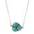 Amazonite pendant necklace, 'Simple Hope' - Natural Amazonite and Sterling Silver Necklace