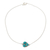 Amazonite pendant necklace, 'Simple Hope' - Natural Amazonite and Sterling Silver Necklace (image 2c) thumbail