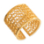 Gold-plated filigree band ring, 'Royal Swirl' - Wide Peruvian Gold-Plated Filigree Band Ring (image 2b) thumbail