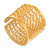 Gold-plated filigree band ring, 'Royal Swirl' - Wide Peruvian Gold-Plated Filigree Band Ring (image 2d) thumbail