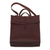 Leather tote bag,'World Class' - Minimalist Chestnut Leather Tote Bag (image 2c) thumbail