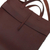 Leather tote bag,'World Class' - Minimalist Chestnut Leather Tote Bag (image 2d) thumbail