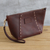 Leather wristlet, 'Top Notch' - Full-Grain Leather Wristlet from Peru (image 2b) thumbail