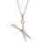 Sterling silver pendant necklace, 'Exceptional Beauty' - Sterling Silver Scissors Pendant Necklace thumbail