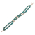 Reconstituted turquoise beaded bracelet, 'Undulating Sea' - Peruvian Reconstituted Turquoise Bracelet (image 2c) thumbail