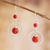 Carnelian dangle earrings, 'Radiant Glow' - Dangle Earrings with Carnelian from Peru (image 2) thumbail
