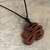 Wood pendant necklace, 'Natural Form' - Hand Crafted Wood Pendant Necklace (image 2b) thumbail