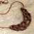 Wood pendant necklace, 'Nature's Lace' - Unique Wood Pendant Necklace from Peru (image 2b) thumbail