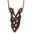 Wood pendant necklace, 'Natural Roots' - Artisan Crafted Wood Pendant Necklace (image 2a) thumbail