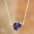 Sodalite pendant necklace, 'Simple Logic' - Natural Sodalite Pendant Necklace (image 2) thumbail