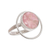 Rhodonite cocktail ring, 'In the Loop' - Rhodonite and Sterling Silver Cocktail Ring from Peru (image 2b) thumbail