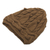 100% alpaca knit hat, 'Intricacy in Brown' - Warm Brown Alpaca Wool Knit Hat (image 2c) thumbail