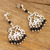 Onyx chandelier earrings, 'Colonial Cusco' - Onyx and Sterling Silver Chandelier Earrings