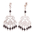 Onyx chandelier earrings, 'Colonial Cusco' - Onyx and Sterling Silver Chandelier Earrings