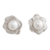 Aretes de perlas cultivadas - Aretes Flor de Plata de Ley y Perlas Cultivadas