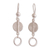 Sterling silver dangle earrings, 'Full Moon, New Moon' - Peruvian Sterling Silver Dangle Earrings (image 2a) thumbail