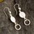 Sterling silver dangle earrings, 'Full Moon, New Moon' - Peruvian Sterling Silver Dangle Earrings (image 2b) thumbail