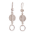 Sterling silver dangle earrings, 'Full Moon, New Moon' - Peruvian Sterling Silver Dangle Earrings (image 2c) thumbail