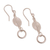 Sterling silver dangle earrings, 'Full Moon, New Moon' - Peruvian Sterling Silver Dangle Earrings (image 2d) thumbail