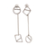 Sterling silver dangle earrings, 'Forbidden Geometry' - Sterling Silver Geometric Dangle Earrings