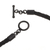 Tourmaline pendant necklace, 'Monochrome Mystery' - Braided Black Leather Cord Tourmaline Pendant Necklace (image 2e) thumbail