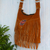 Wool-accented suede hobo bag, 'Urubamba Valley' - Rust Suede Shoulder Bag from Peru (image 2b) thumbail