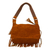 Wool-accented suede hobo bag, 'Urubamba Valley' - Rust Suede Shoulder Bag from Peru (image 2c) thumbail